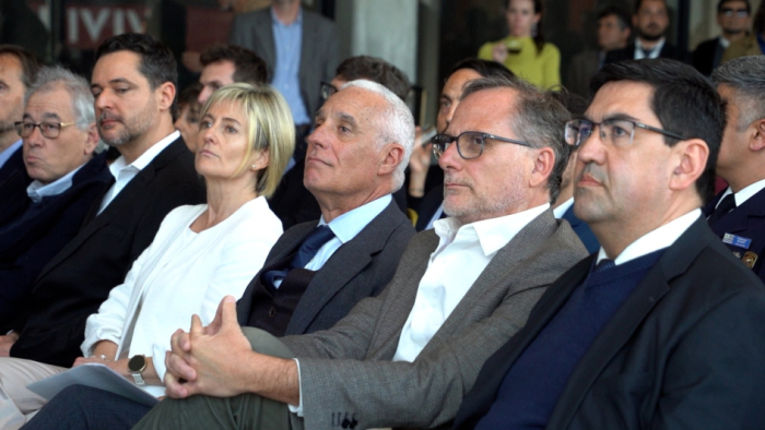 Autoridades de Agesic, Ministerio del Interior, la Policía Nacional y Uruguay Innova