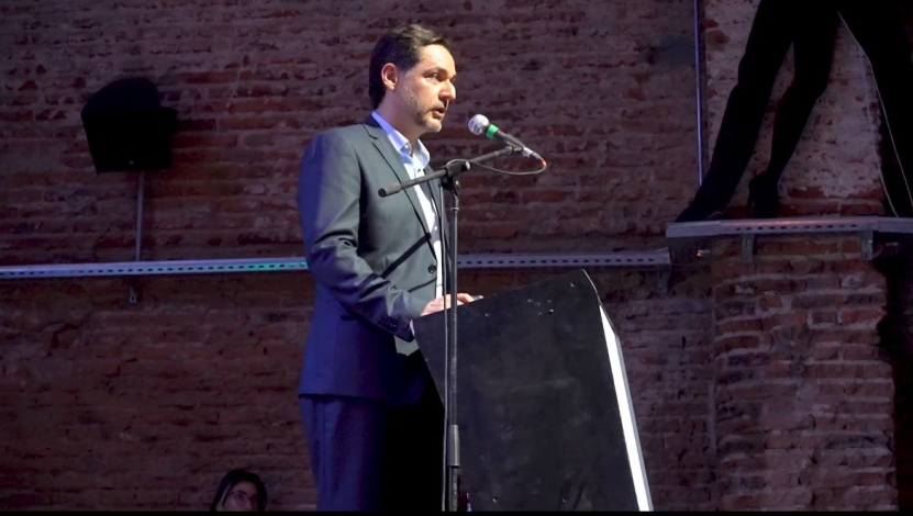 Dr. Emiliano Rojido, coordinador del PNSP, en el evento de Trata y Explotación Sexual en Paysandú