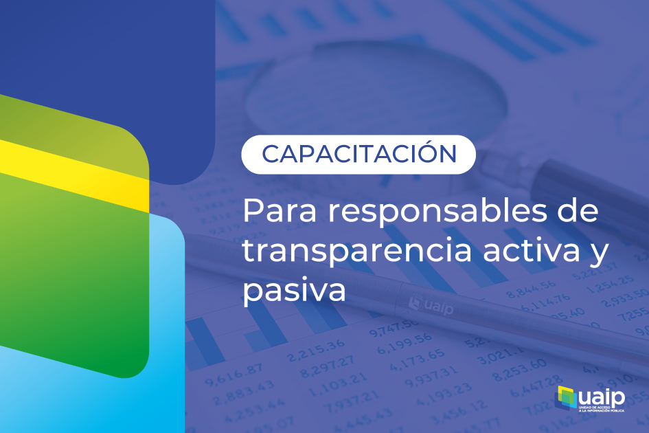 Capacitación para responsables de transparencia pasiva y activa