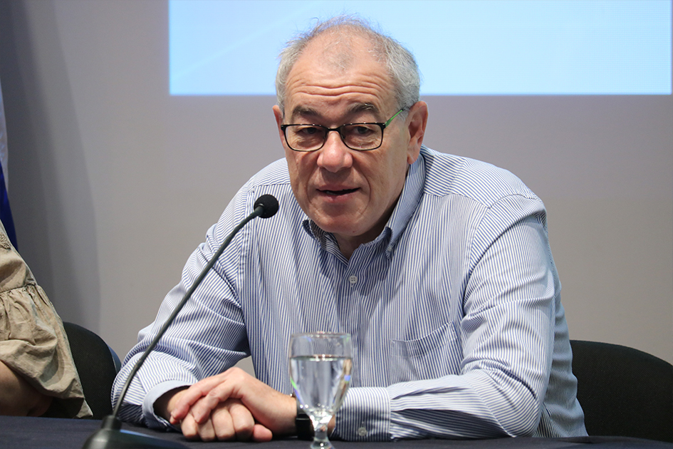 Daniel Mordecki, director ejecutivo de Agesic brindando palabras de apertura