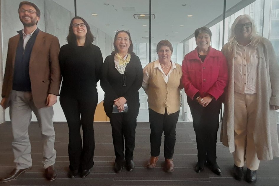 Pablo Brugnoni, Ana Tuduri, Virginia Fernández, Mariella Saettone, Alejandra Villar y Karin Nansen