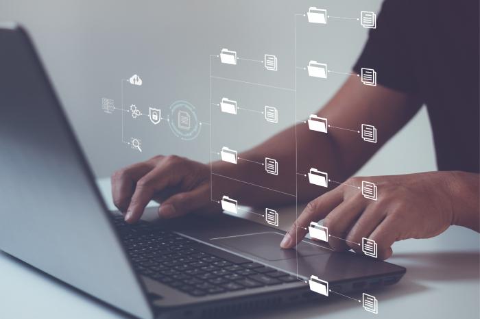 Vence el plazo para presentar información reservada del primer semestre 2024 Persona utilizando una computadora.