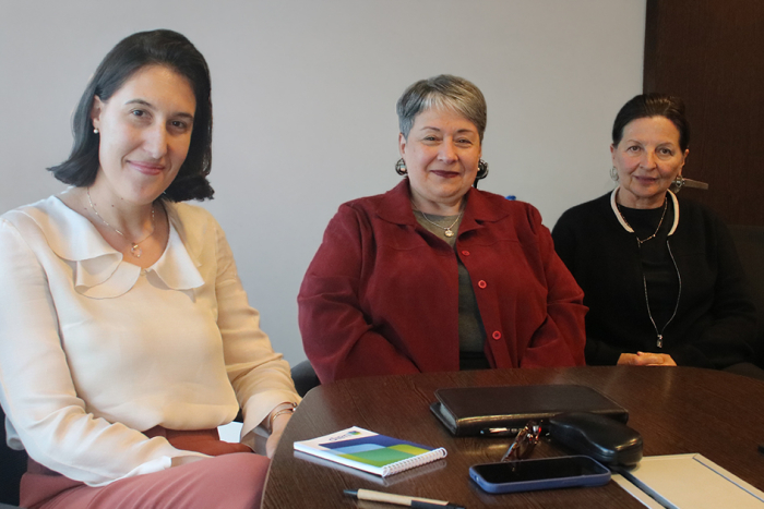 Mariel Lorenzo, Alejandra Villar y Cristina Zubillaga. Integrantes del Consejo Ejecutivo de la UAIP