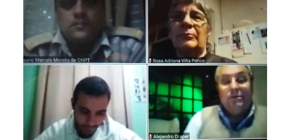 Captura de pantalla de Sesión abierta de Junta Departamental de San José vía Zoom