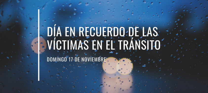 Día en Recuerdo de las Víctimas de Tránsito - 17 Noviembre Día en Recuerdo de las Víctimas de Tránsito