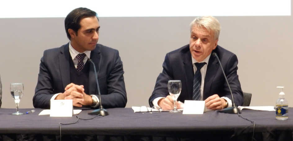 Ministro interino de Salud Pública - José Luis Satdjian y Dr. Julio Vignolo Ministro interino de Salud Pública - José Luis Satdjian y Dr. Julio Vignolo