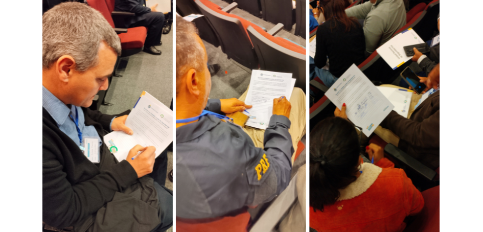 Diferentes participantes suscribiendo la Declaratoria del Encuentro de ULOSEV Diferentes participantes suscribiendo la Declaratoria del Encuentro de ULOSEV