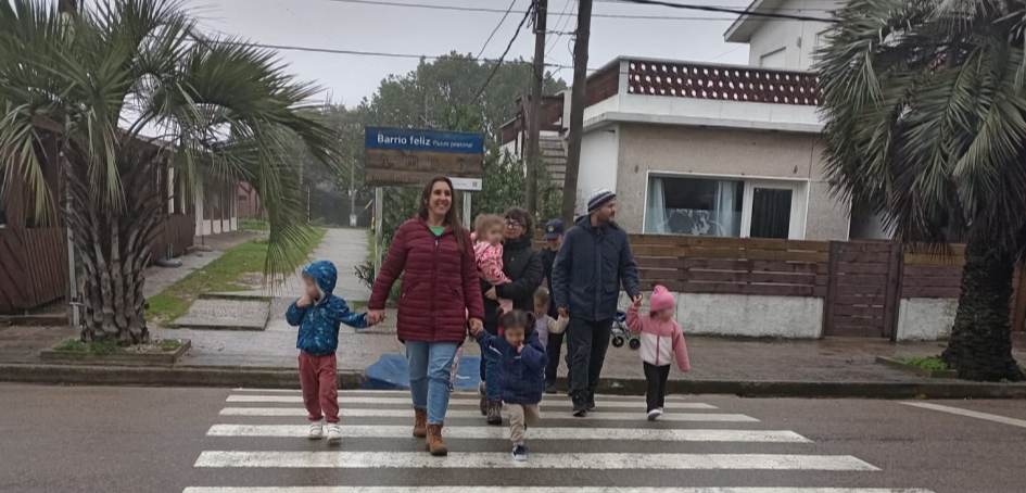 Actividad en CAIF “Noctilucas” del Municipio de La Paloma (imagen Jefatura de Rocha)