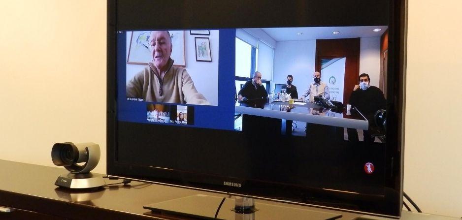 Autoridades de Academia Nacional de Medicina y FEMI, reunidas vía zoom con UNASEV Autoridades de Academia Nacional de Medicina y FEMI, reunidas vía zoom con UNASEV