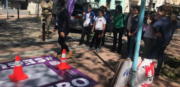 Intervención lúdico preventiva en Plaza Constitución