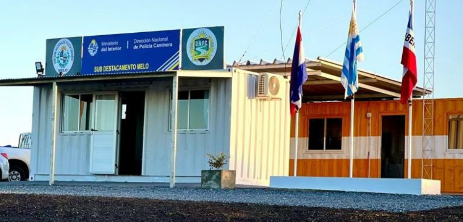 Imagen subdestacamento Cerro Largo de Policía Caminera (foto Comunicación Presidencia)