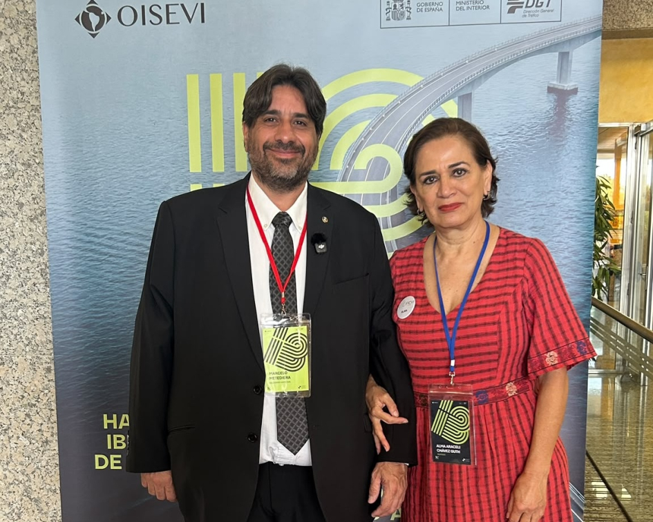 Marcelo Metediera, presidente de OISEVI junto a Alma Chávez Guth, Presidenta de FICVI.