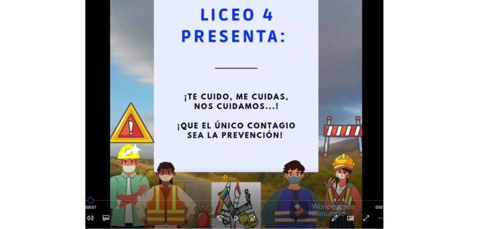 Portada de corto audiovisual de estudiantes de Liceo 4 de melo