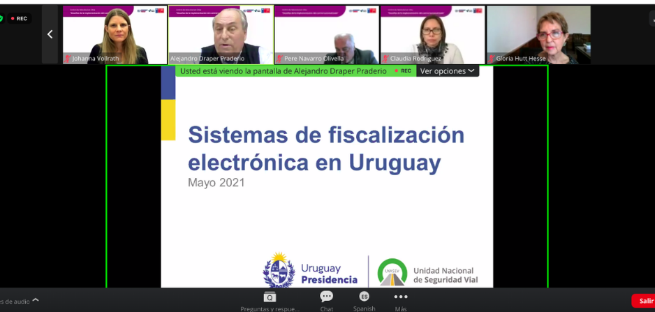 UNASEV en exposición para Seminario virtual sobre control de velocidad en Chile_imagen 1