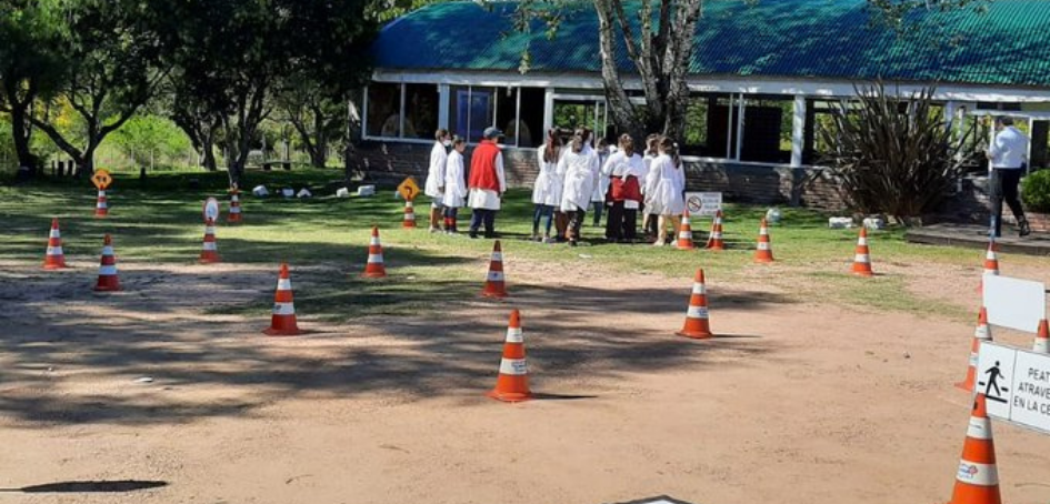 Vista de la Escuelita Vial del Centro de Protección de Choferes de Pando