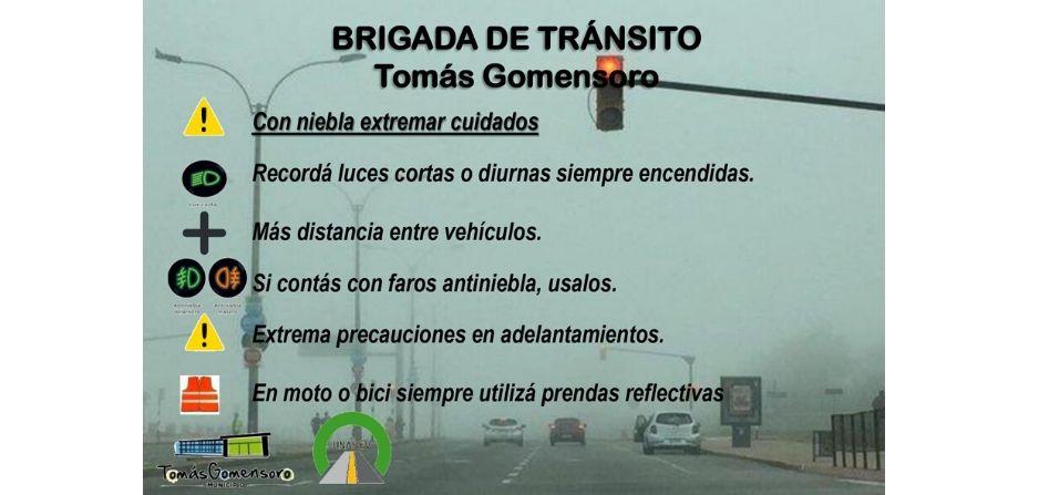 Material de difusión sobre cuidado en el tránsito en días con niebla Material de difusión sobre cuidado en el tránsito en días con niebla