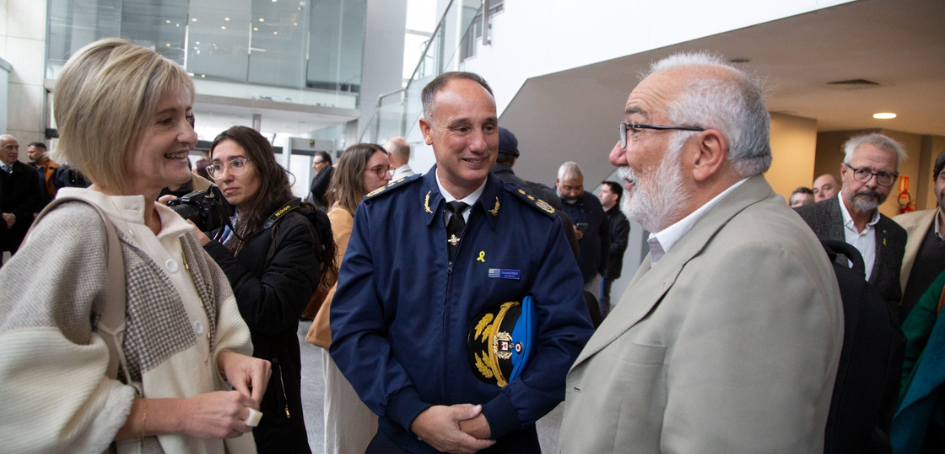 Autoridades del Ministerio del Interior presentes en el evento