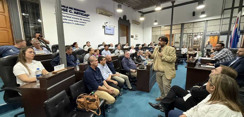 Junta Departamental recibe a Unasev en sesión extraordinaria
