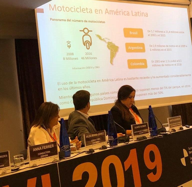 Exposición sobre El uso de la motocicleta en Latinoamérica en Asamblea OISEVI