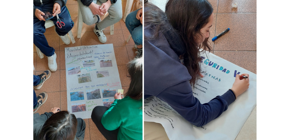 Los estudiantes liceales durante el desarrollo del Taller de Seguridad Vial Los estudiantes liceales durante el desarrollo del Taller de Seguridad Vial