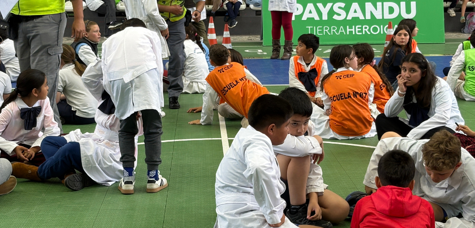 Escolares en certamen "Cerebros en el tránsito"