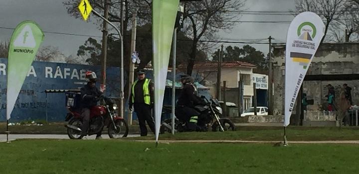 Plaza Huidobro donde se realizó inspección técnica gratuita a motociclistas