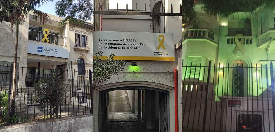 Fachadas de Surco Seguros recreadas en Mayo Amarillo Fachadas de Surco Seguros recreadas en Mayo Amarillo