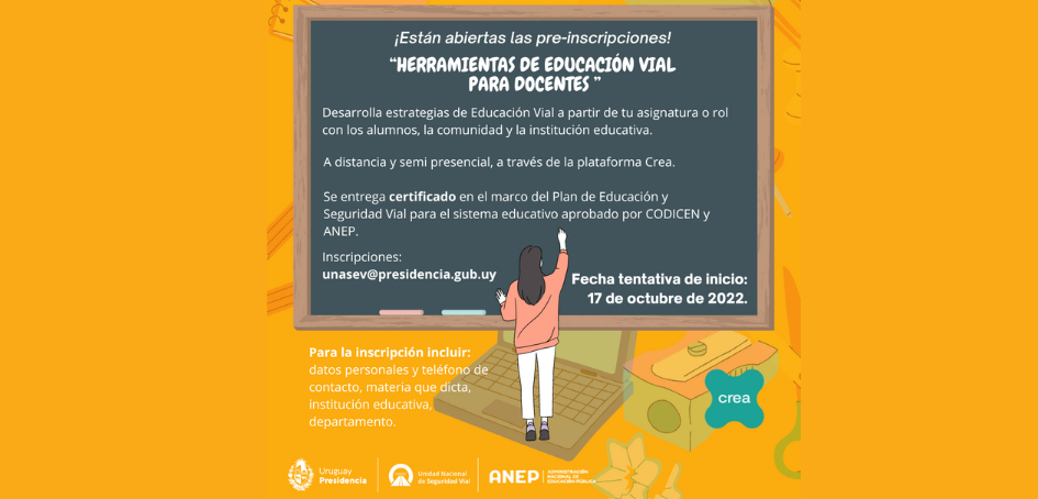 Vista parcial del flyer que promociona el Curso Vista parcial del flyer que promociona el Curso