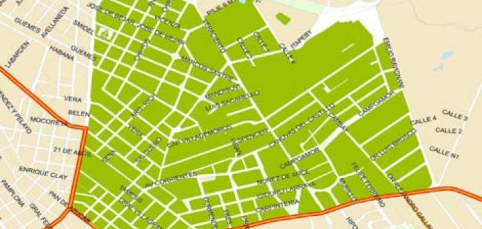 Mapa del Municipio F de Montevideo