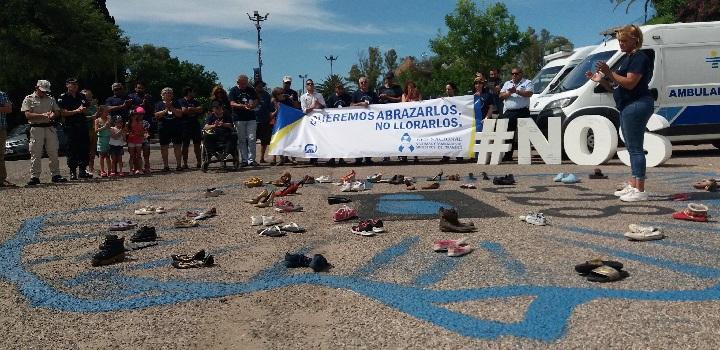 Vista general de intervención durante Día de las Víctimas de Siniestros de Tránsito