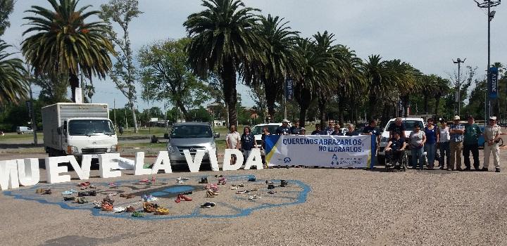 Vista general de la intervención en la costanera sanducera