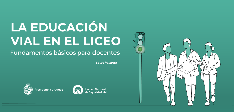 Educación vial en el liceo Tapa del libro Educación vial en el liceo