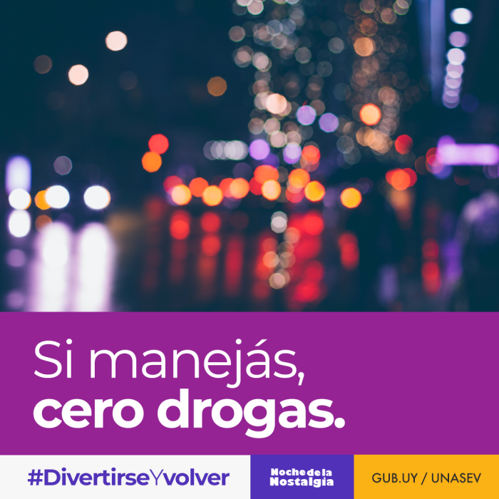 Si manejás cero drogas