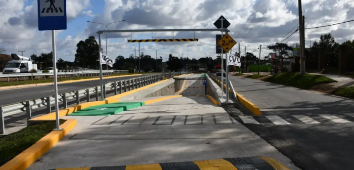 Inauguración de túneles subterráneos en kilómetrto 36 de Ruta Interbalnearia