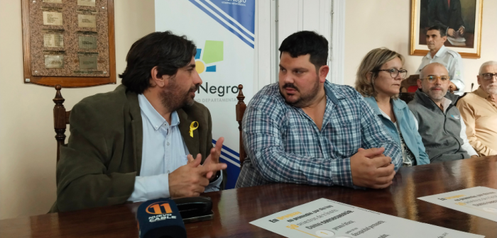Marcelo Metediera y Fabricio Tiscornia en conferencia de prensa Marcelo Metediera y Fabricio Tiscornia en conferencia de prensa