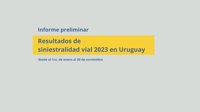 Datos preliminares de siniestralidad vial 2023