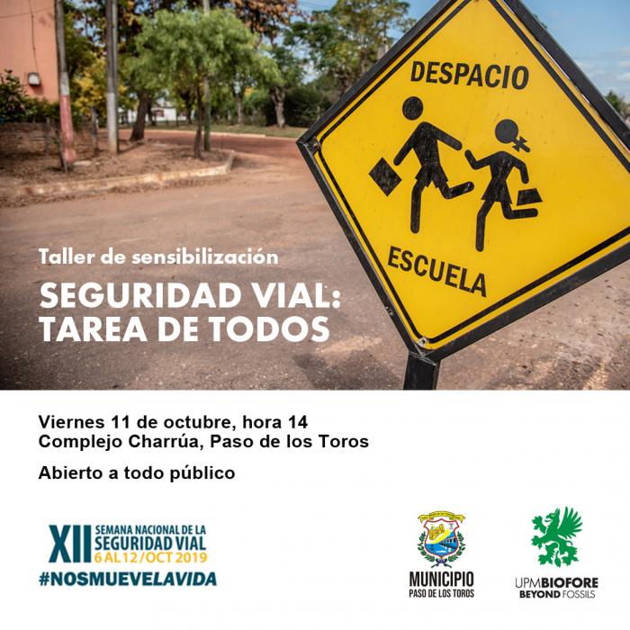 Invitación a Taller deSeguridad Vial en Paso de los Toros