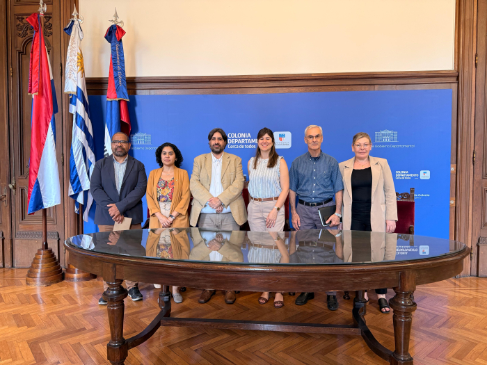 Reunión en Intendencia de Colonia Reunión en Autoridades Unasev y del Gobierno Departamental de Colonia