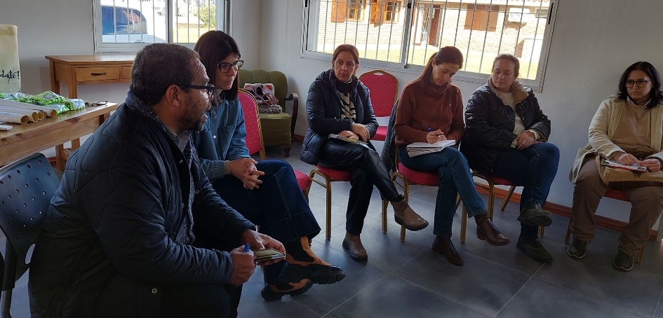 En primer plano el Director de Unasev Aníbal Pintos y la Directora Dptal de Salud Pamela Bogado