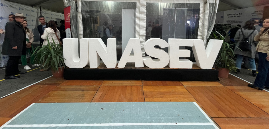 Frente del estand de UNASEV en Expo Prado 2023