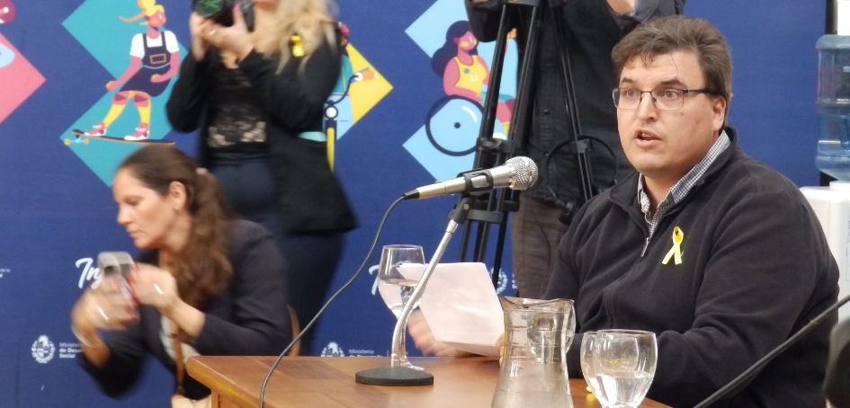 Alexis Rosa, uno de los Coordinadores del Movimiento Mayo Amarillo en Uruguguay