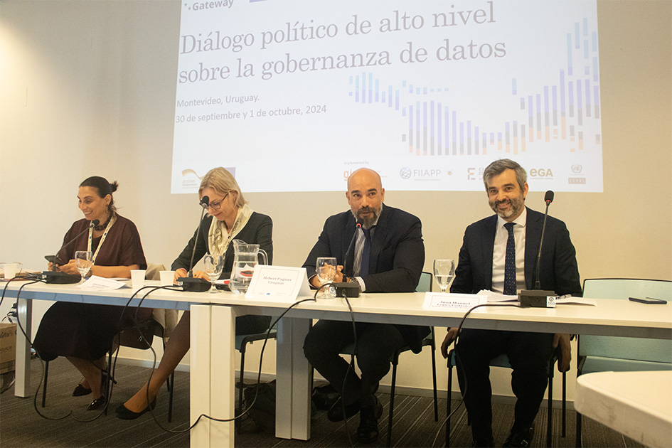Autoridades en el panel de apertura de el Diálogo Político de Alto Nivel de la Alianza Digital UE-LA