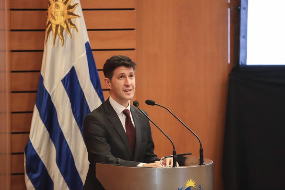 Gonzalo Sosa, coordinador de la URCDP, durante el evento.