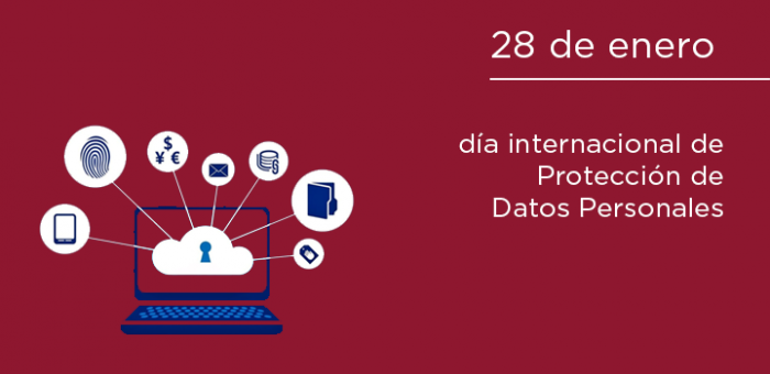 Logo del Día Internacional de la Protección de Datos Personales.
