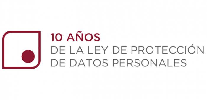 Logo de los diez años de la Ley de Protección de Datos Personales