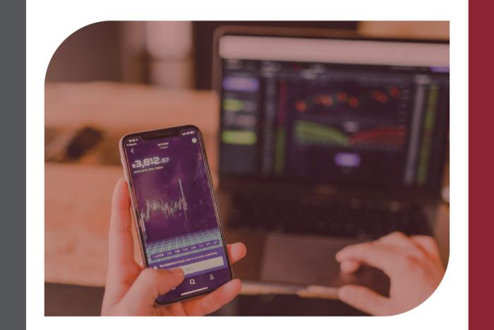 Foro Global sobre protección de datos. Una persona utilizando un celular y una computadora. 