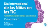 Día Internacional de las Niñas en las TIC Póster alusivo al Día Internacional de las Niñas en las TIC