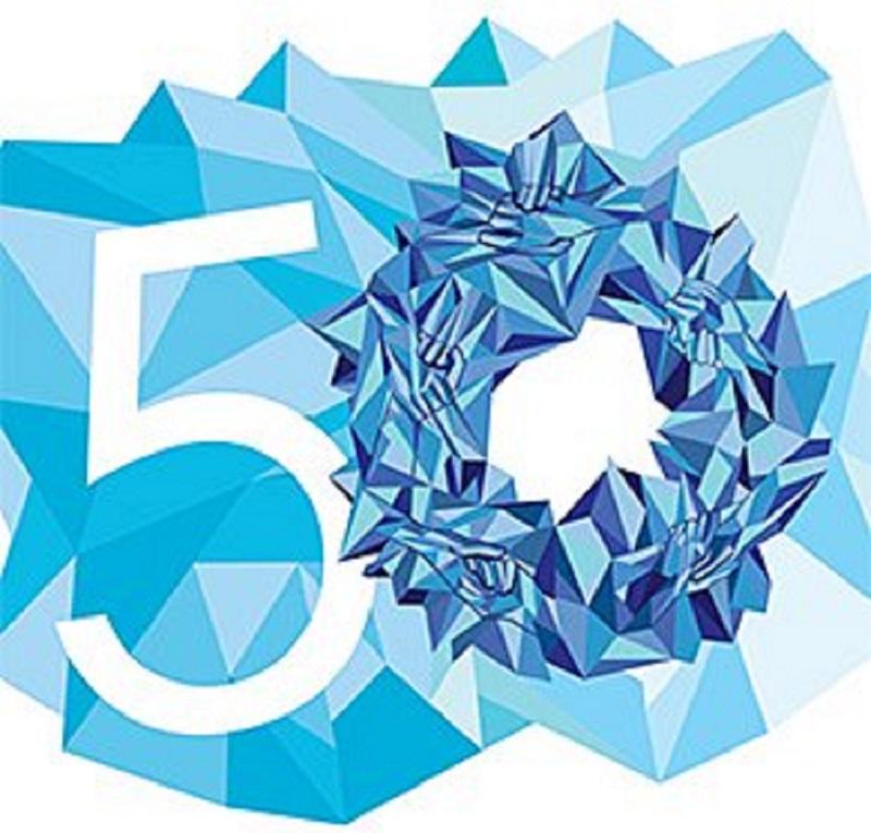 Logo del 50° Día Mundial del Correo