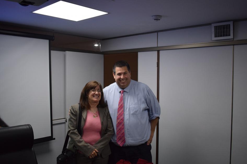 Foto de Dr. Nicolás Cendoya e Ing. Graciela Piedras
