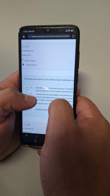Imagen de una pregunta del examen Imagen de una pregunta del examen